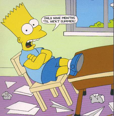 Blackboard Quotes: Bart Simpson, the optimist