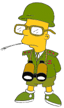 Bart Simpson wants to be a drill instructor
